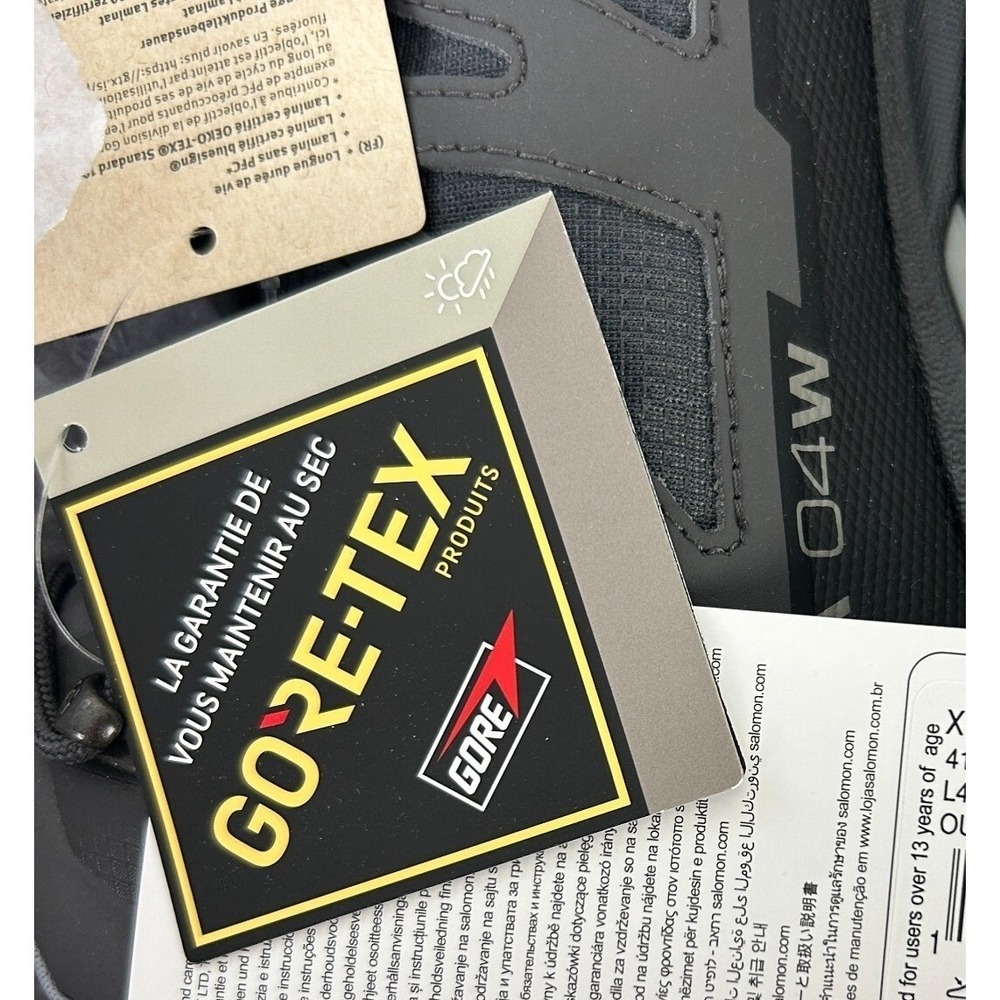 NEW Salomon X Ultra 4 Mid GTX Gore Tex‎ Womens 10 (EU 42.66) Hiking Boots Grey - Picture 6 of 10